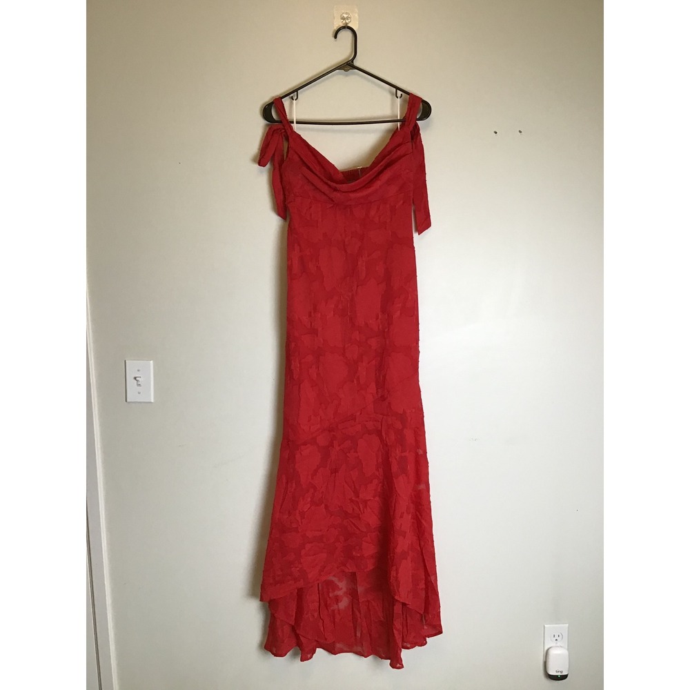 HelloMolly Women's Red Enchanted‎ Empire High-Low Maxi Dress NWT Size 8 - Picture 5 of 15